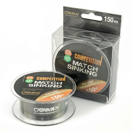 Леска Caiman Competition match sinking 150м 0.16мм черная 
