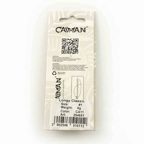 Блесна вращающаяся Caiman Longy classic 6гр #1 цвет CA11 (5шт в упак.)