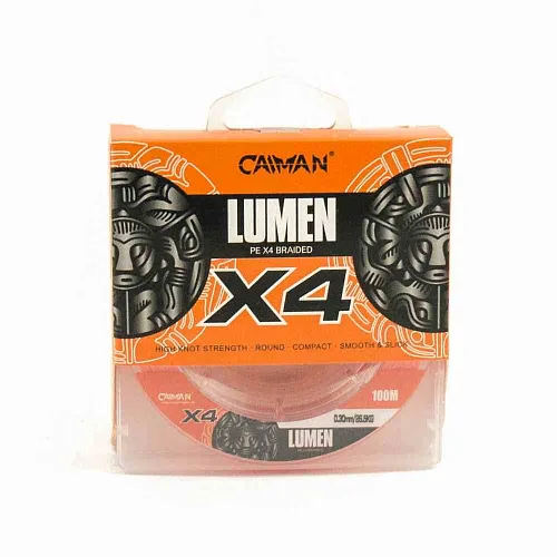 Шнур Caiman Lumen 100м 0,30мм оранжевый