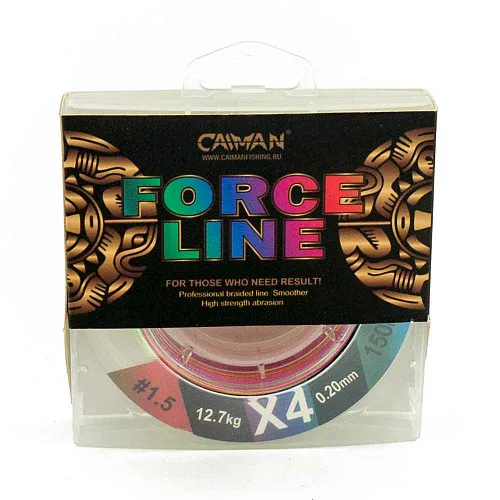 Шнур Caiman Force Line 150м 0,20мм #1.5 цветной 