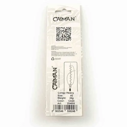 Блесна вращающаяся Caiman Longy Heavy 24гр #3 цвет CA24 (5шт в упак.)