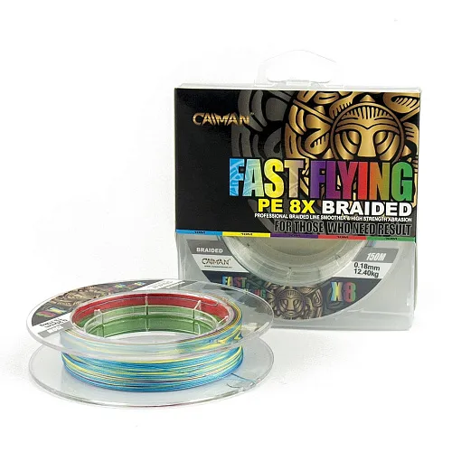 Шнур Caiman Fast flying 8PE 0,18 мм 150 м Multicolor 225514