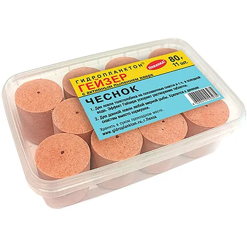 Гидропланктон Гейзер 80г в контейнере, 11 табл. Чеснок