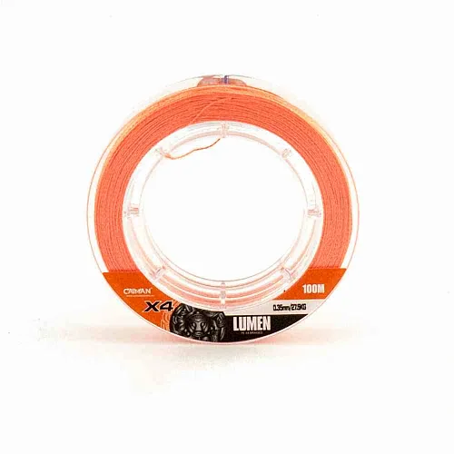 Шнур Caiman Lumen 100м 0,35мм оранжевый