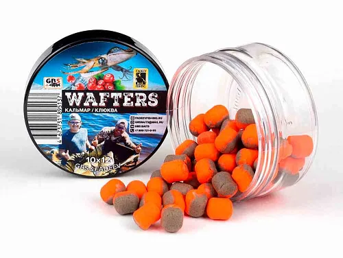 Вафтерсы GBS&Fadeev (wafters) Кальмар-Клюква 10х12мм (+ликвид)