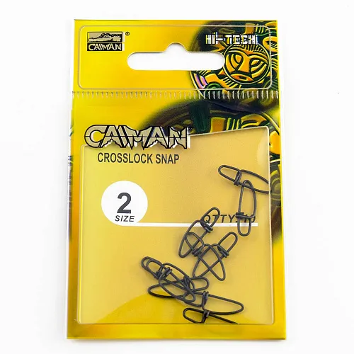 Застёжка Caiman 216031 Black mat #2 10шт/уп 