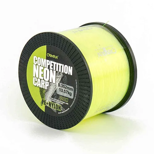 Леска Caiman Competition Neon Carp 1200м green 0,35мм