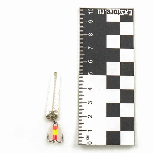 Блесна зимняя Profilux Гробик-спорт Б 3,5гр цв. 04 серебро чешуя