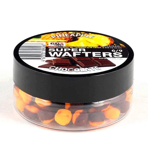 Бойлы нейтральной плавучести (Wafters) GBS Ананас Шоколад 6х9мм