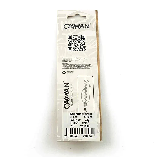 Блесна колеблющаяся Caiman Storling 24гр 5,5см цвет CN05 (5шт в упак.)