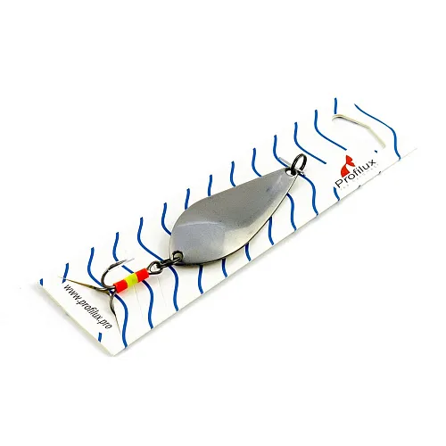 Блесна колеблющаяся нерж. Profilux Атом М 10гр цв. Н-01-з серебро+золото (5 шт в упак.)