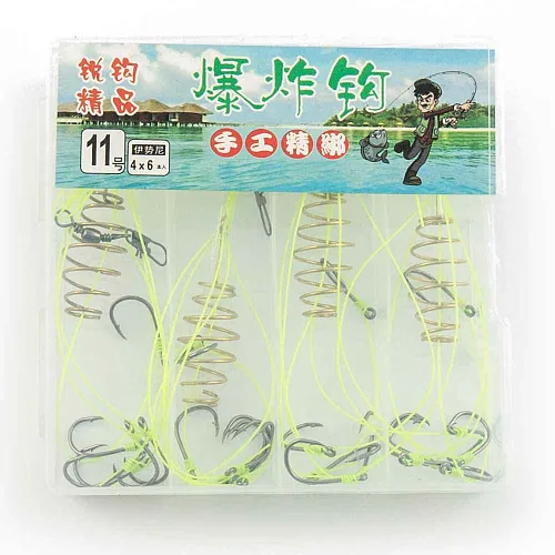 Набор монтажей "соска" Palomino № 130 4 шт (5 крючков) №10 (10 шт в упак)