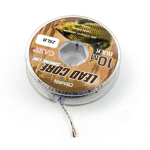 Поводочный материал (lead core) Caiman Soft Flex Black+white+brown 10m 25lbs 245858