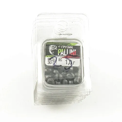 Грузики рыболовные Pallini 1гр (упак 30гр) (10шт в упак) РБ 