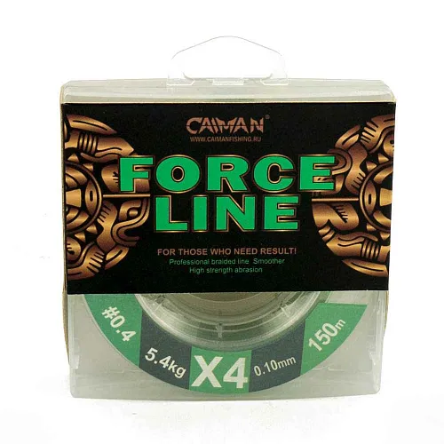 Шнур Caiman Force Line 150м 0,10мм #0.4 зеленый 