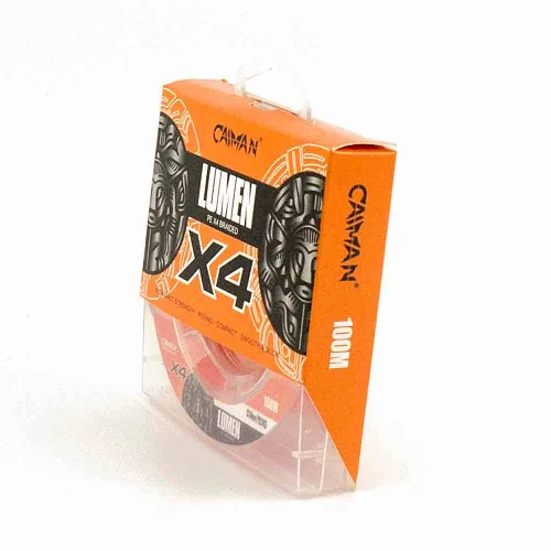 Шнур Caiman Lumen 100м 0,14мм оранжевый