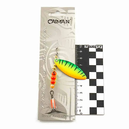 Блесна вращающаяся Caiman Longy Caterpillar 10гр #3 цвет CA52 (5шт в упак.)