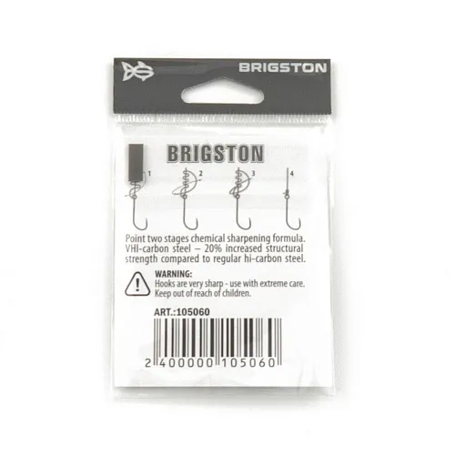 Крючок Brigston Chinu Douski BN № 9 ( уп. 4 шт.)