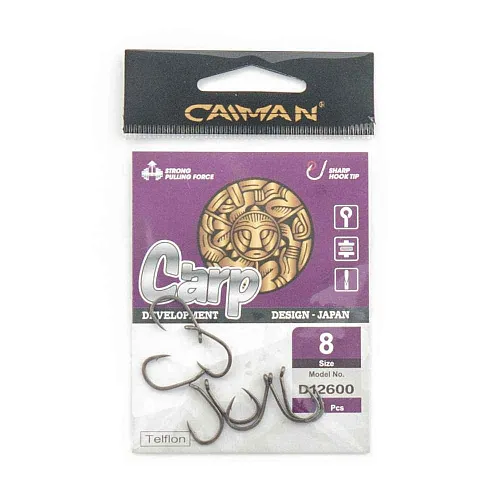 Крючки Caiman CarpTeflon №8 12600