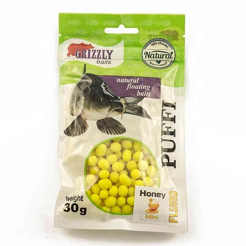 Воздушное пенотесто Fluoro PUFFI Grizzly baits (Мед)