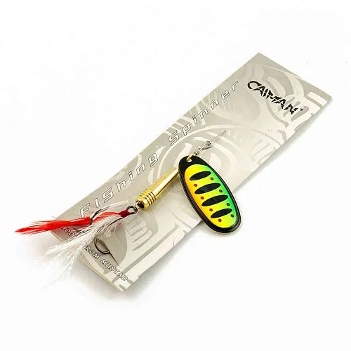 Блесна вращающаяся Caiman Pike killer classic 12гр #5 цвет CA17 (5шт в упак.)