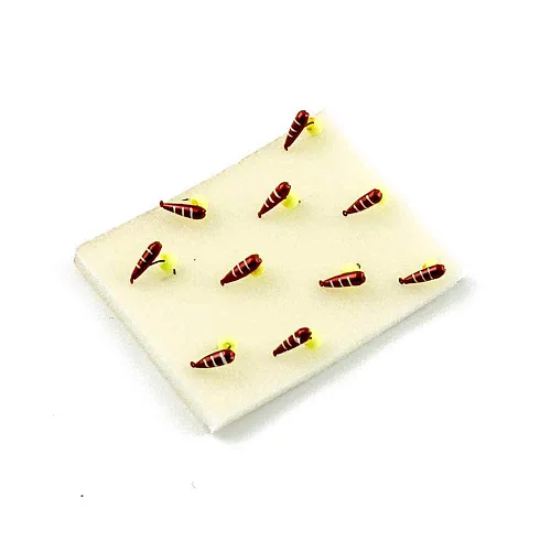 Мормышка вольфрамовая Мастив Хрень 3 вишневый, ядреный глаз 0,65гр (зеленый)