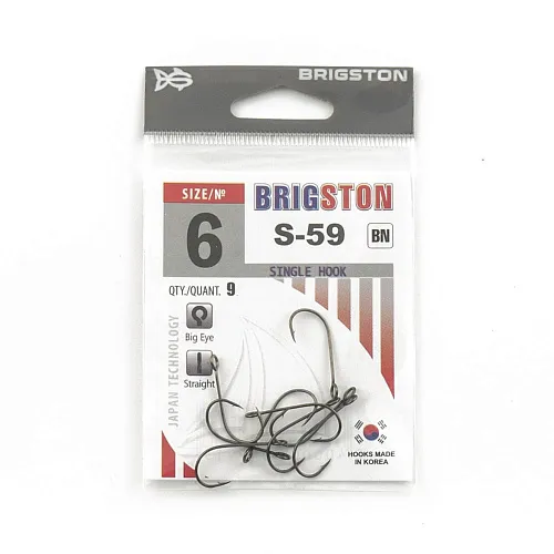 Крючок Brigston S-59 № 6 ( уп. 10 шт.)