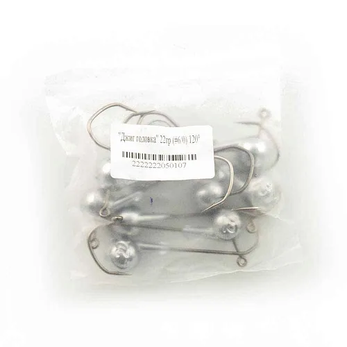 Джиг головка IVVA крючок 6/0 22гр 120 градусов (10 шт. в упак.)