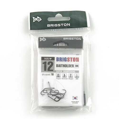 Крючок Brigston Baitholder 2BH №12 ( уп. 10 шт.)
