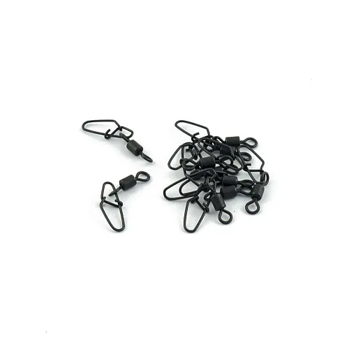 Застежка с вертлюгом Caiman 216013 black mat #4 10шт/уп 