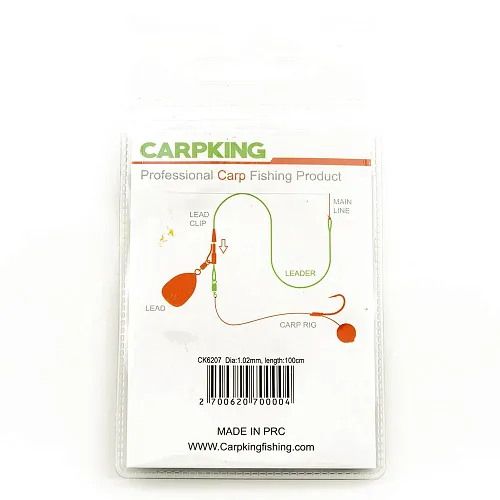 Монтаж-leader Carpking c быстросъемной застежкой brown Ф1,02мм 100см (фасовка 5 упак.) CK6207