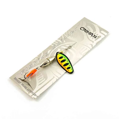 Блесна вращающаяся Caiman Oval core 15гр #5 цвет CA17 (5шт в упак.)