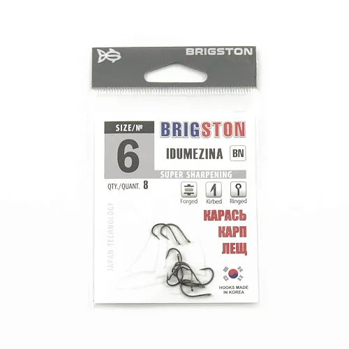 Крючок Brigston Idumezina № 6 ( уп. 8 шт.)