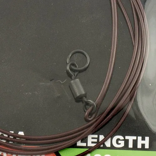 Монтаж-leader Carpking c вертлюгом через кольцо brown Ф1,02мм 100см (фасовка 5 упак.) CK6209