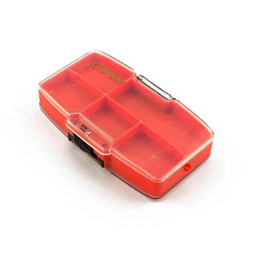 Коробка Caiman оранжевая 13 ячеек ZY-032 11x7x2,5cm
