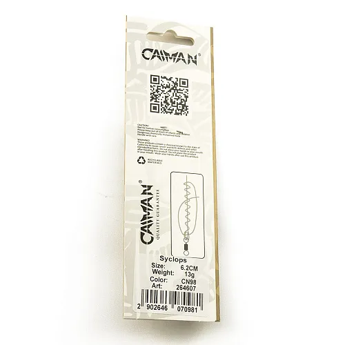 Блесна колеблющаяся Caiman Syclops 13гр 6,2см цвет CN98 (5шт в упак.)