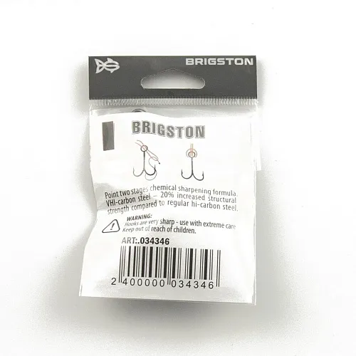 Крючок двойник Brigston Double long № 3/0 ( уп. 10 шт.)