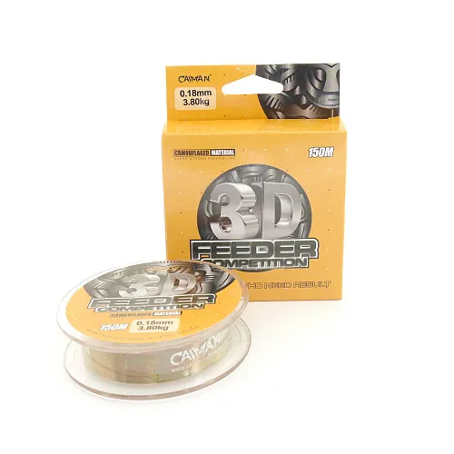 Леска Caiman Competition Feeder 3D 150м 0,18мм