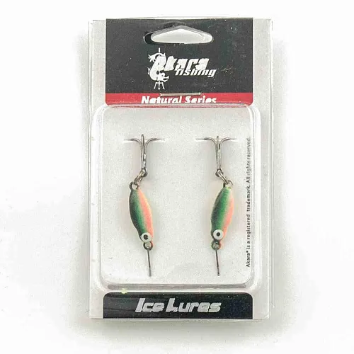 Блесна зимняя Akara Ice Lures рыбка с тройником 2гр цвет 033 (2 шт в упак)