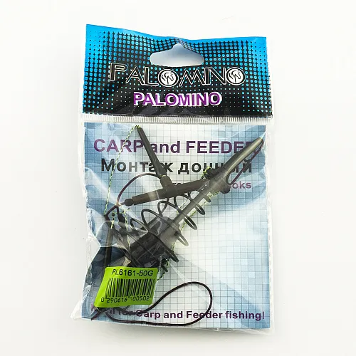 Монтаж "карп-стандарт" Palomino PL6161-B 50g 3 крючка (10шт в упак)