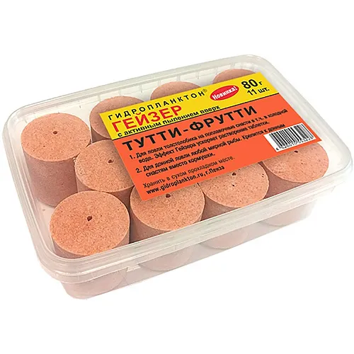 Гидропланктон Гейзер 80г в контейнере, 11 табл. Тутти-фрутти