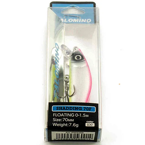 Воблер Palomino Shadding 70F 7,6гр 0-1,5м цвет 1