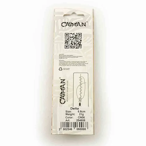 Блесна колеблющаяся Caiman Delta 21гр 6,8см цвет CN06 (5шт в упак.)