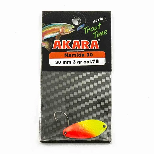 Блесна форелевая колеб. AKARA trout time Namida 30мм 3гр цвет 75
