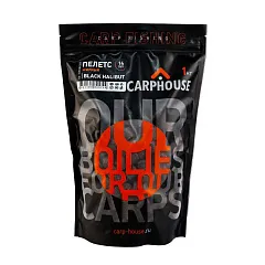 Пелетс жирный Carp House Black Halibut 14 мм 1кг с отверстием