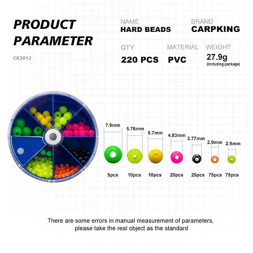 Набор бусин Carpking Safety Beat set (фасовка 12уп) Brown СК3012