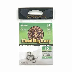 Крючки Caiman Chod Ring Carp Teflon №12