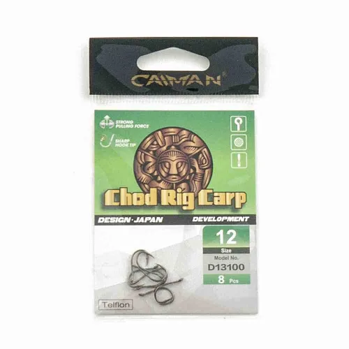Крючки Caiman Chod Ring Carp Teflon №12