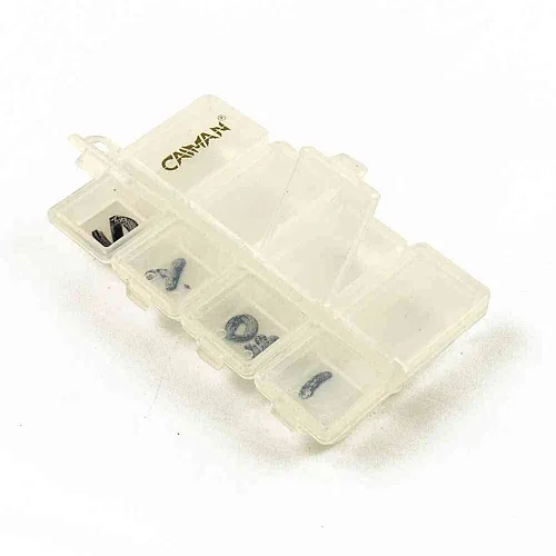 Коробка Caiman прозрачная 8 ячеек ZY-071 10x6x1cm