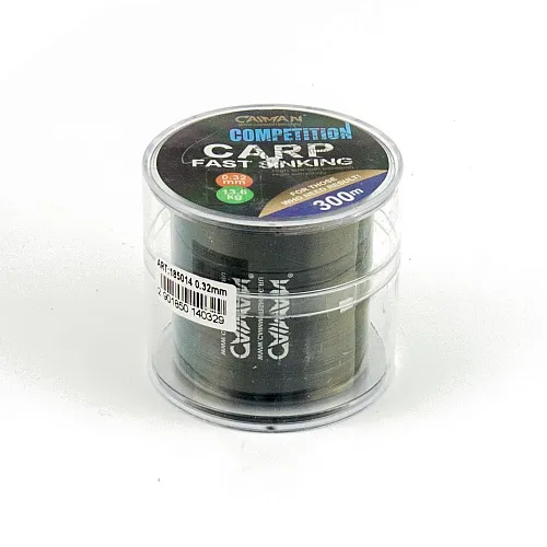 Леска Caiman Competition Carp Sinking 300м 0,32мм черная